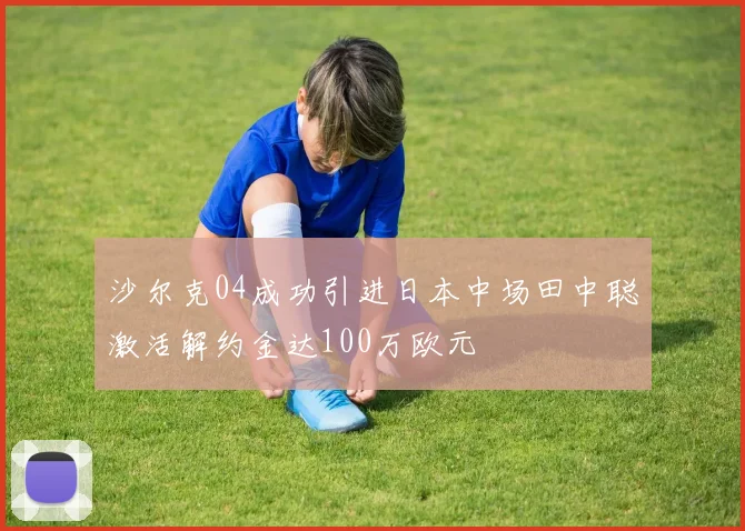 沙尔克04成功引进日本中场田中聪激活解约金达100万欧元